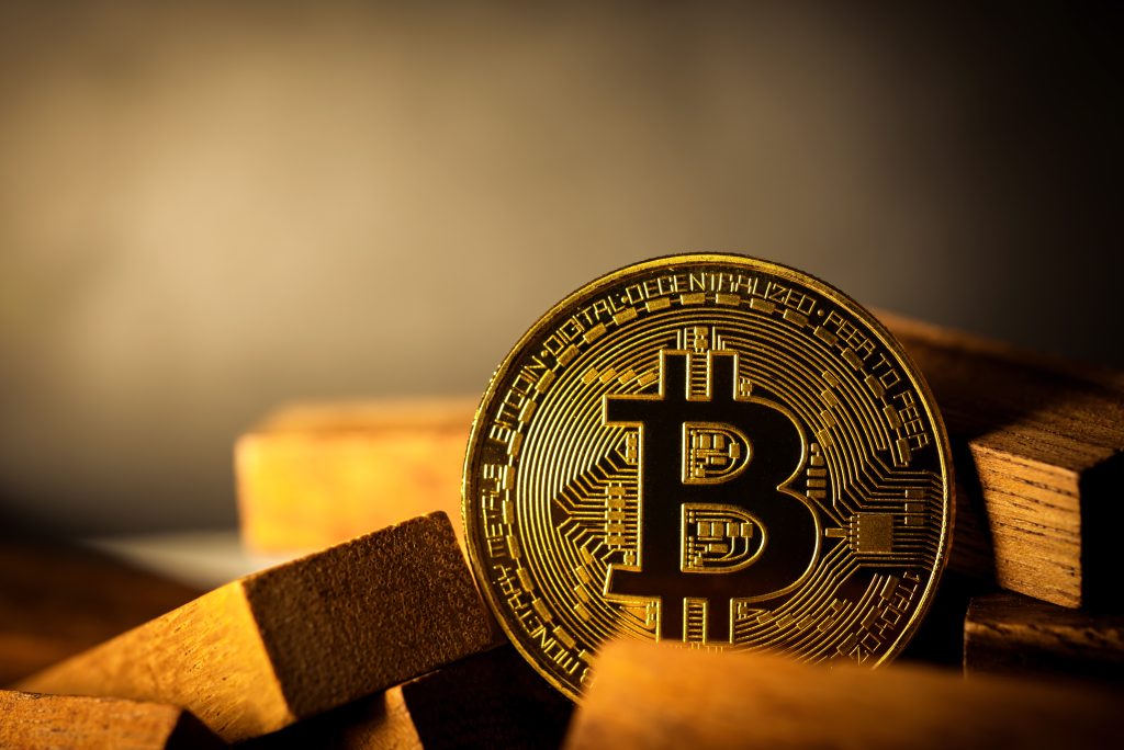 bitcoin cryptocurrency digital money golden coin technology business concept Filsx